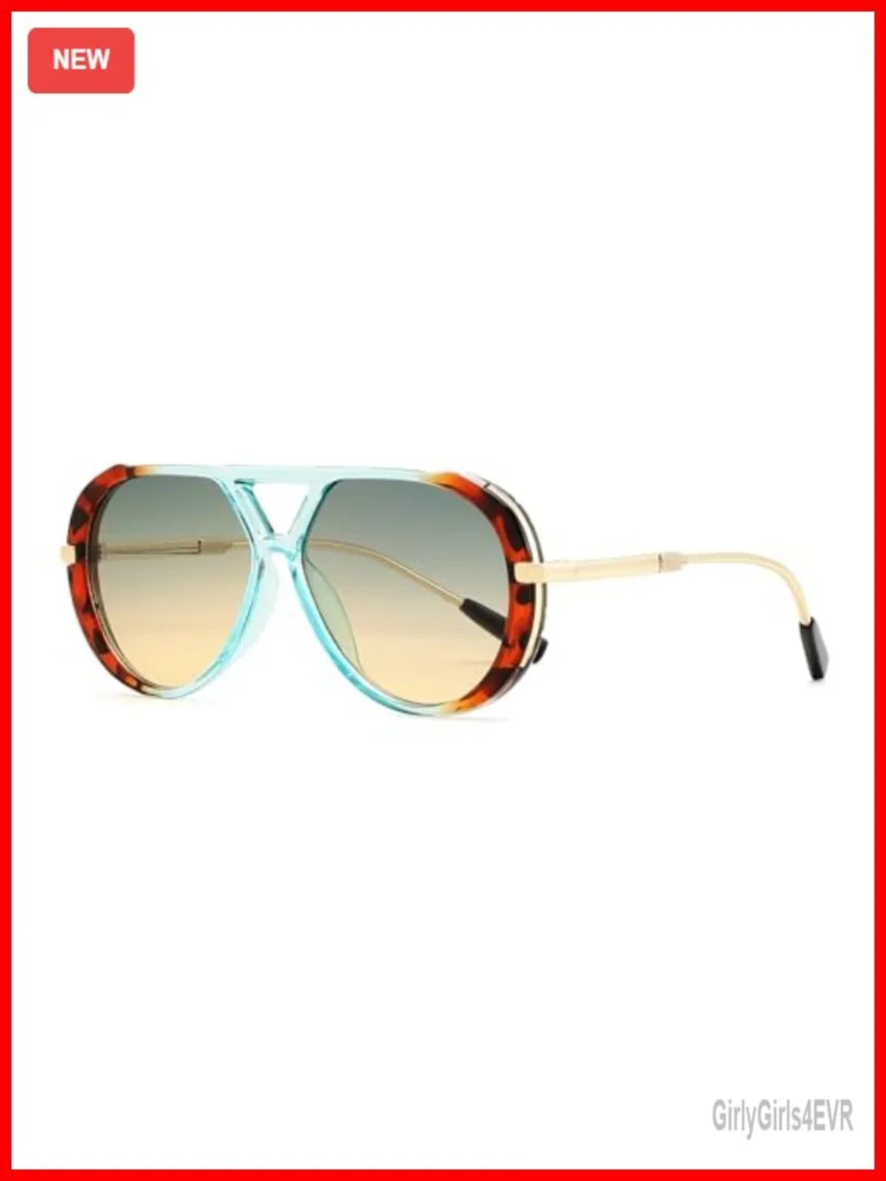Retro Aviator Sunglasses Women Men Vintage Metal Frame UV400